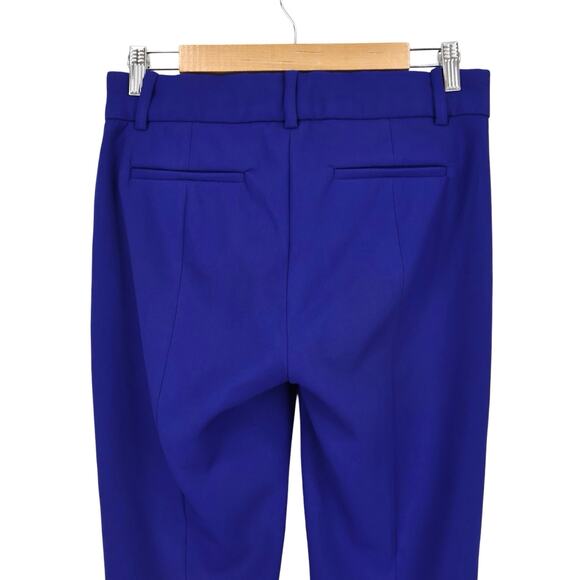 J.Crew Mid-Rise Tapered Leg Stretch Career Dress Pant In Royal Blue Size 4 - Picture 4 of 6
